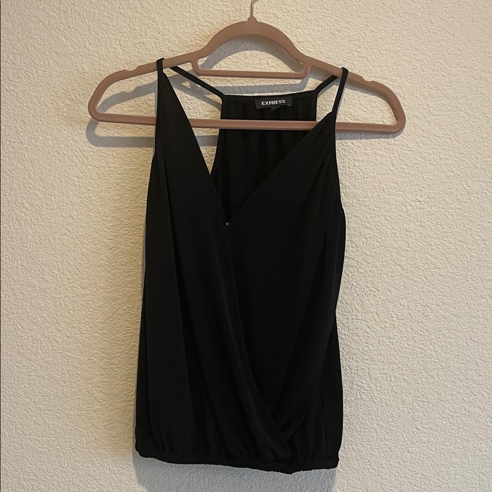 Express Black Sleeveless Blouse